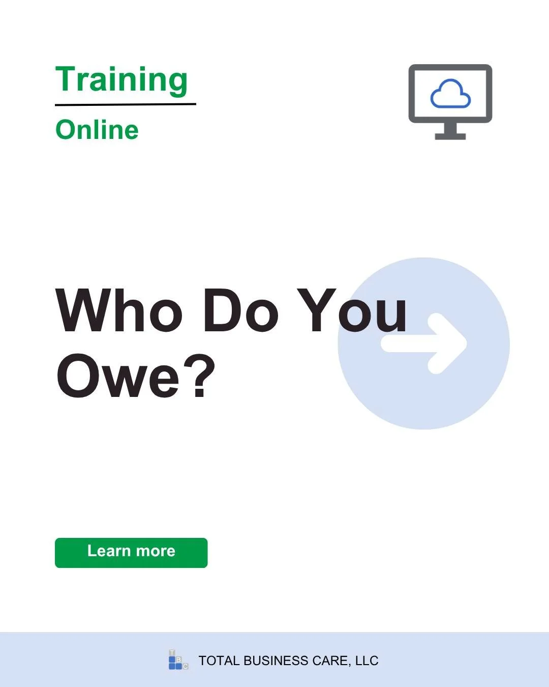 Have you automated your bill-paying yet in QuickBooks Online? It will save time and improve accuracy. Ask us about this.

➜ https://www.totalbizcare.com/blog/2026/8/17/who-do-you-owe