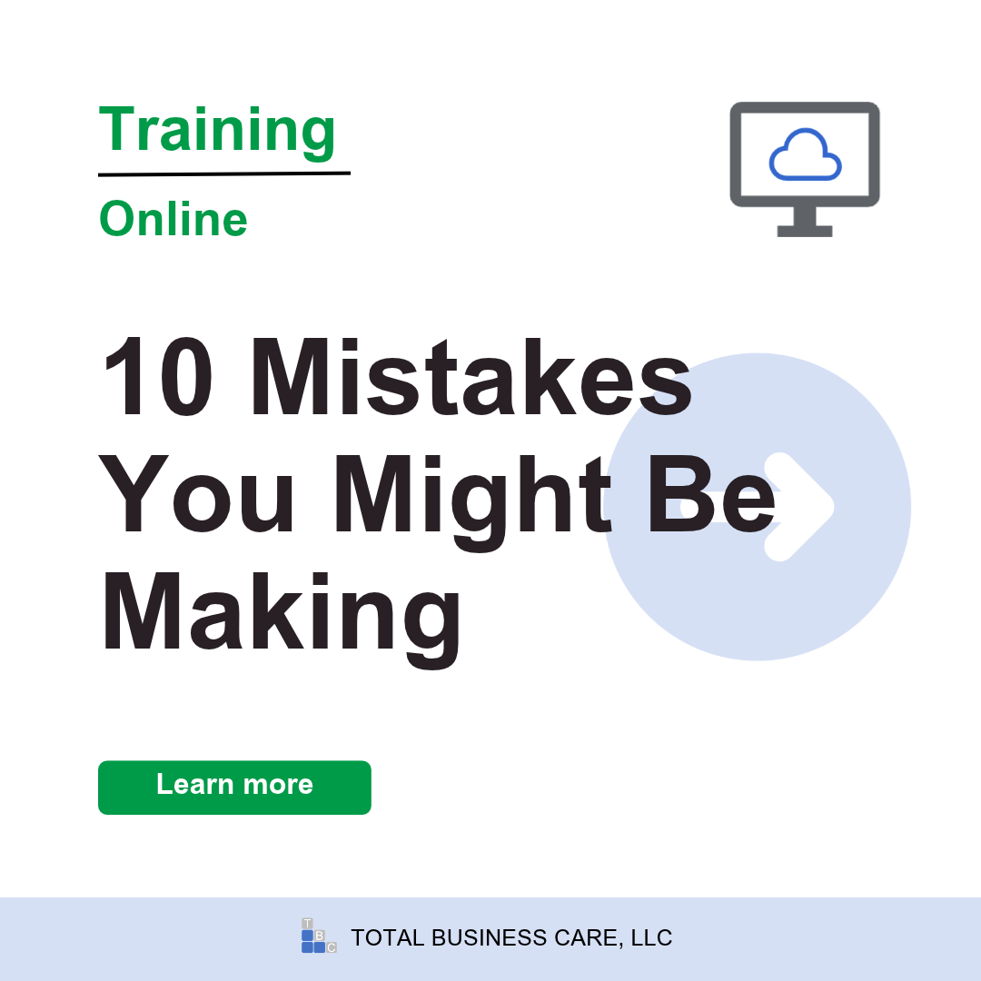 10 Mistakes You Might Be Making