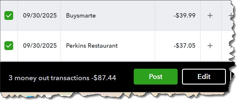 Review Pending list before reconciling.