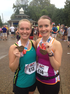 First half marathon with my little sister.