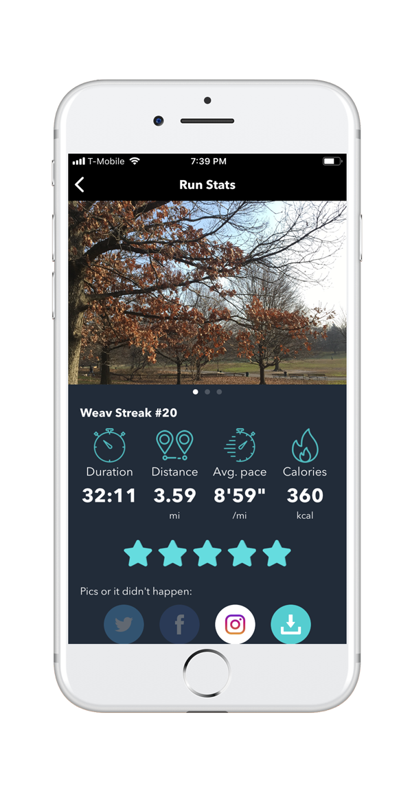 View your run stats