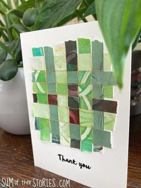 Woven Paper Greeting Cards — Sum of their Stories Craft Blog