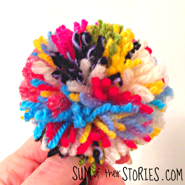 Rainbow Pom Poms Sum Of Their Stories Craft Blog