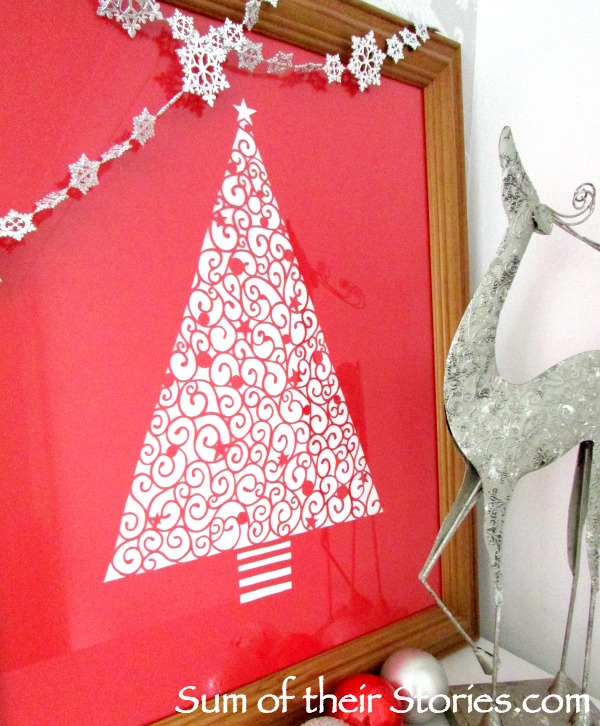 Christmas tree papercut