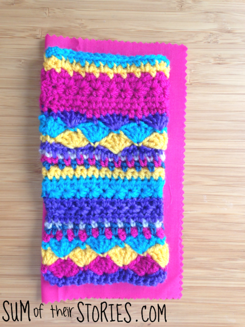 How to crochet a colourful glasses case — Sum of their Stories Craft Blog