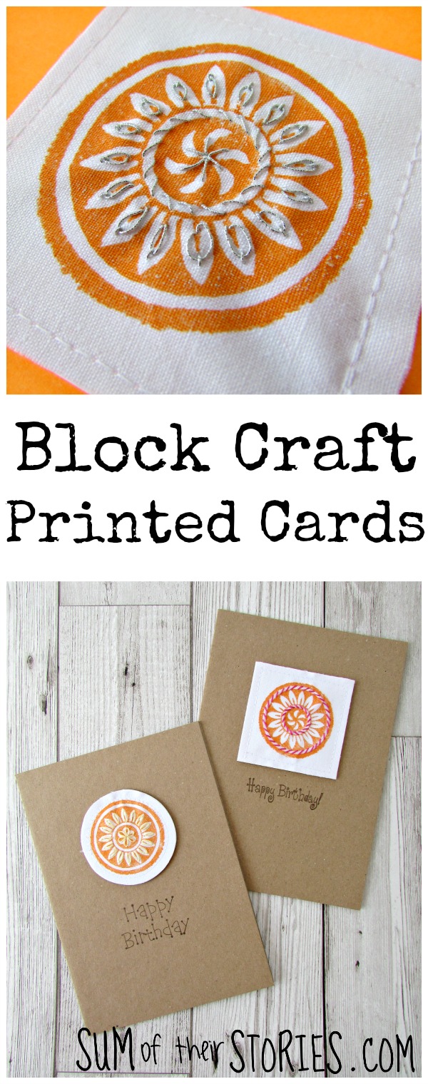Block Print card ideas