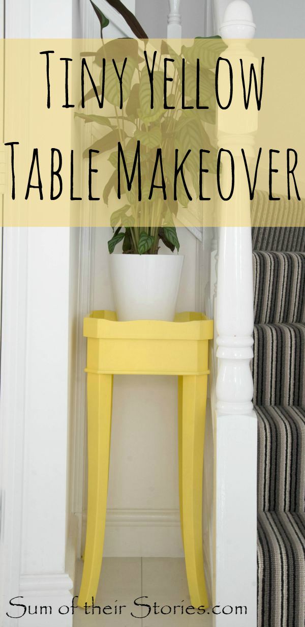 Tiny Yellow table makeover