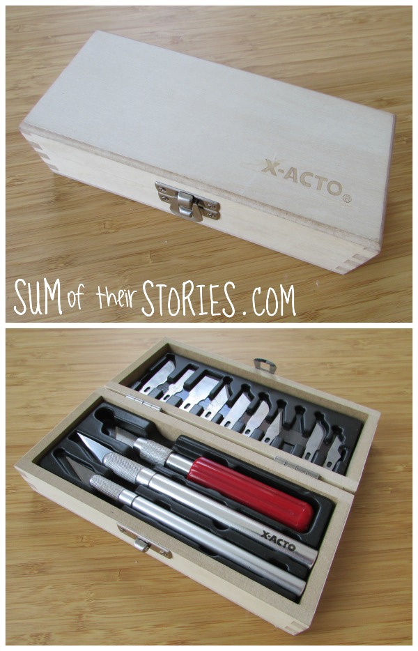 X-Acto Basic Knife Set Wood Box