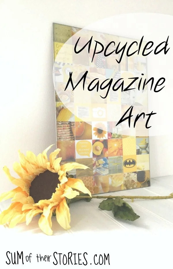 Upcycled Magazine art