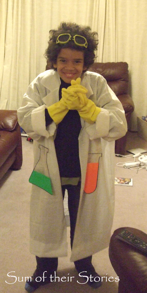 homemade mad scientist costume idea
