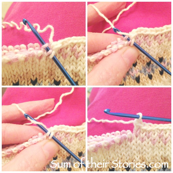 making a bag from a piece of old knit