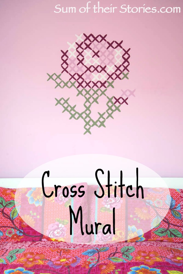 Simple cross stitch mural