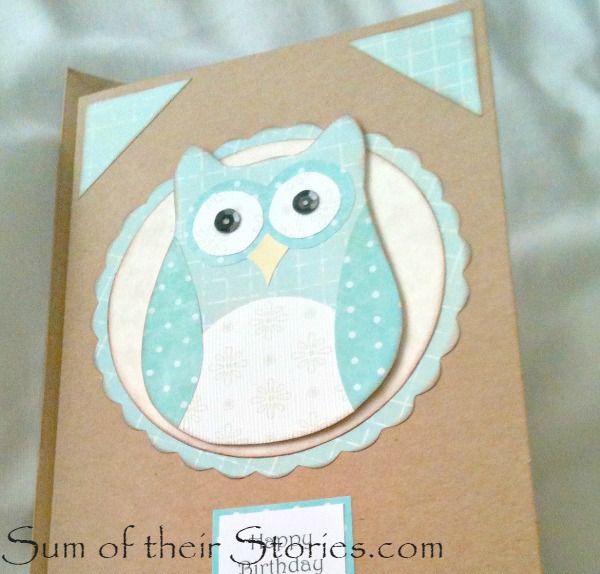 paper pieced owl card