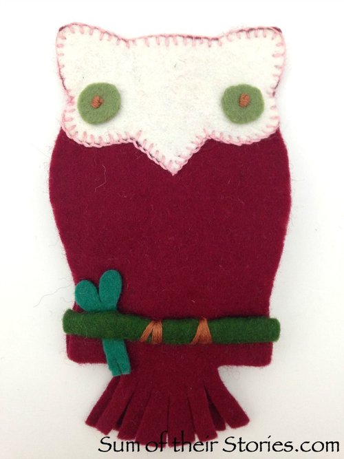 Felt Owl Gift Card Holder - Repeat Crafter Me