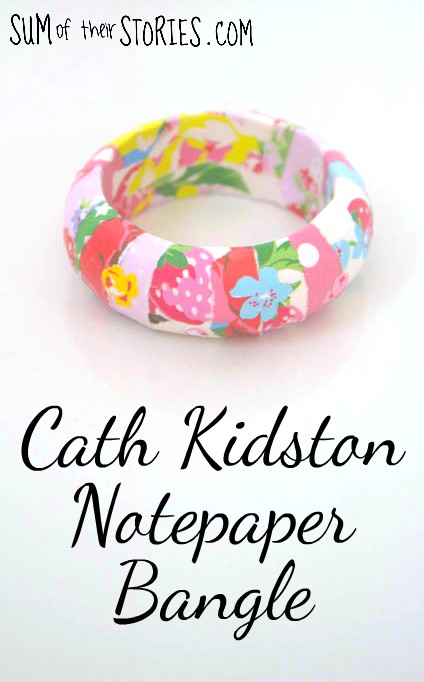 Cath Kidston notepaper bangle
