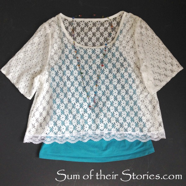 Another Lace Top Refashion — Sum of their Stories Craft Blog