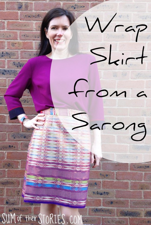 make a wrap skirt from a sarong