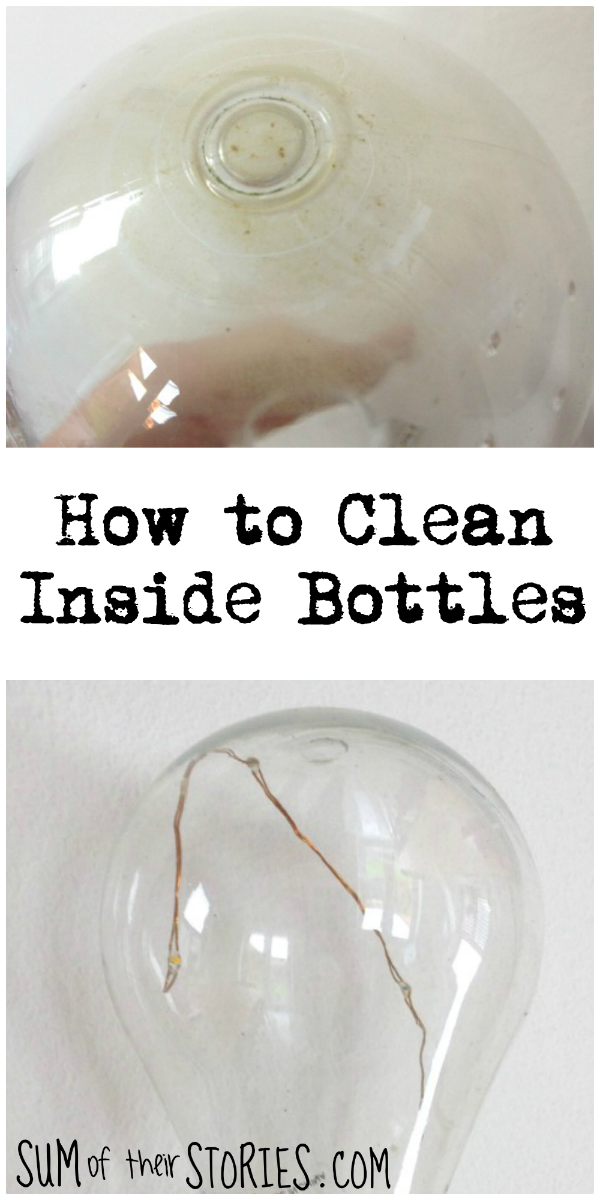 How to clean inside bottles or awkward containers