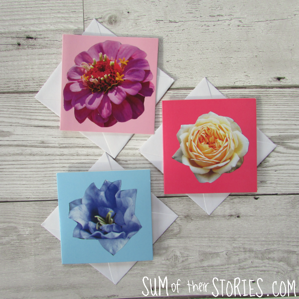 simple little cards made from old magazines