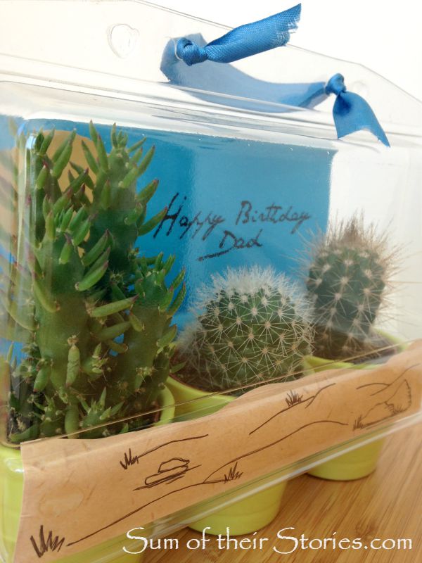 Ikea cactus gift wrap