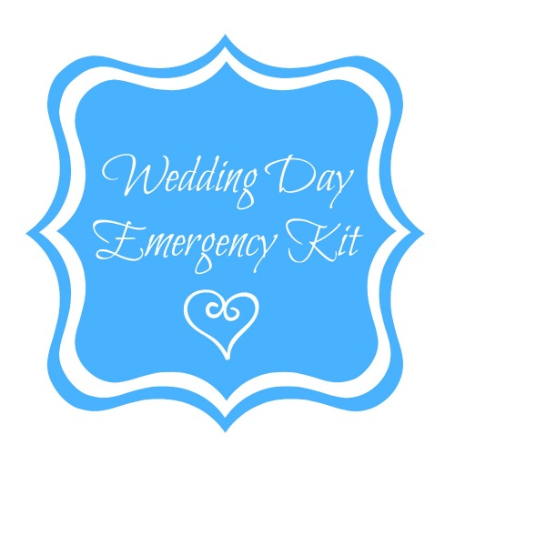 Wedding day emergency kit printable tag