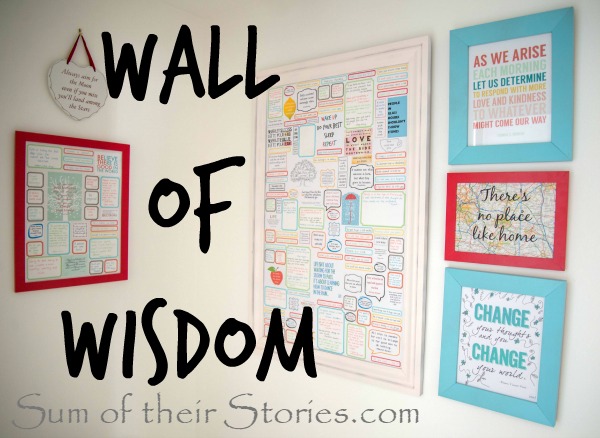 Wall of wisdom fun quote wall art