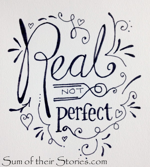 Real not perfect handlettering
