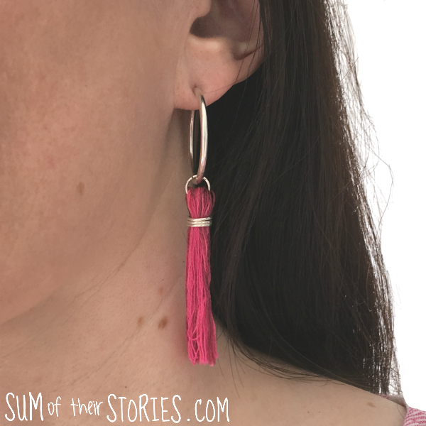 Make your own tassel earrings