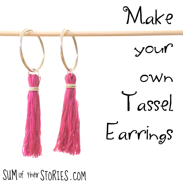 Make your own tassel earrings