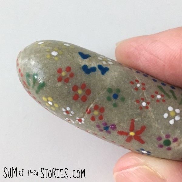 dot painted pebbles