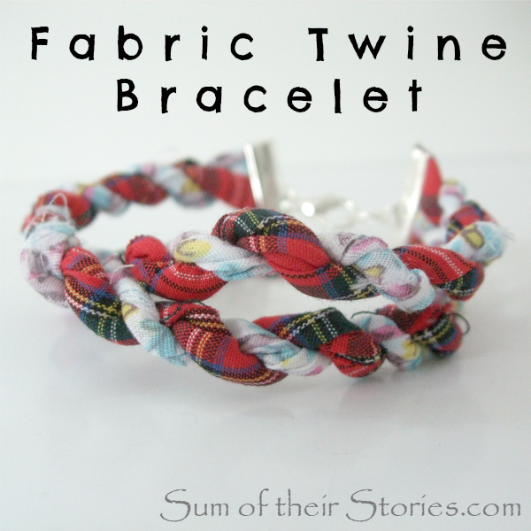 fabric twine bracelet