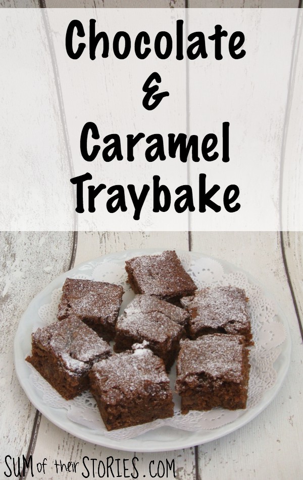 chocolate and caramel traybake