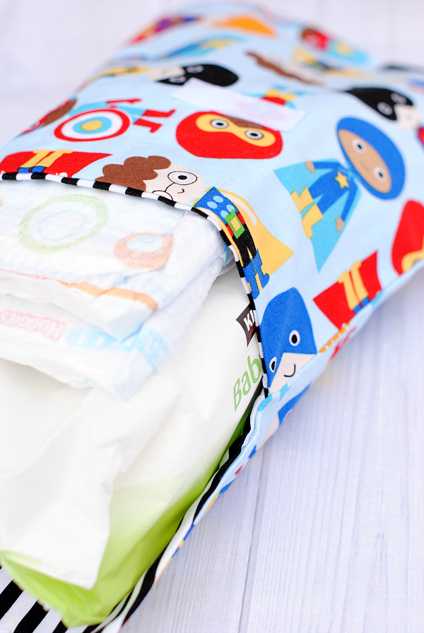 Diaper pouch pattern