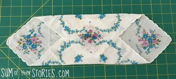 Turn the tube you've made right side out and flatten the corners, making the seam central.