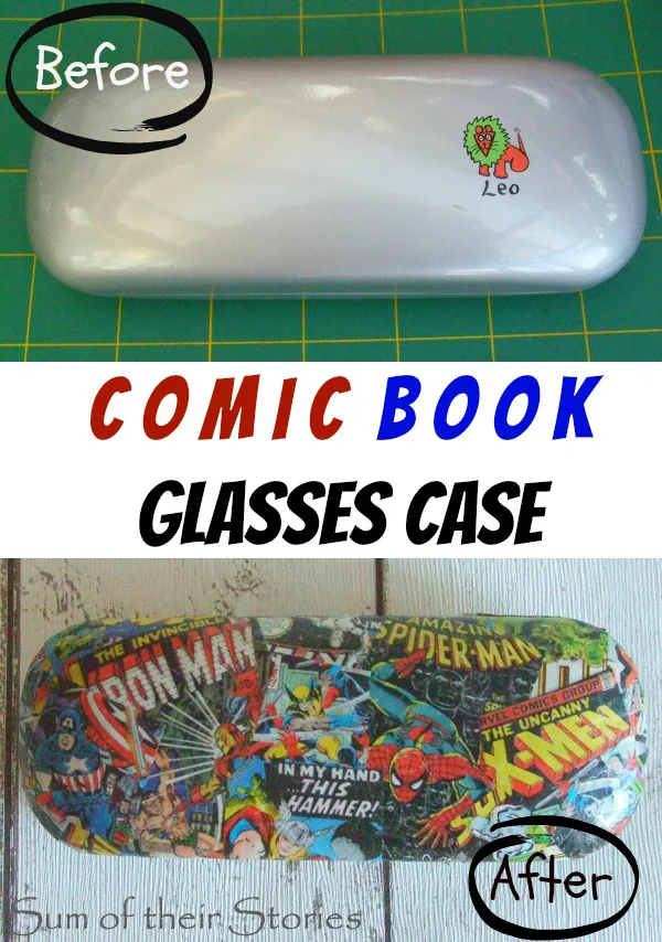 Comic Book Glasses Case — Sum of their Stories Craft Blog