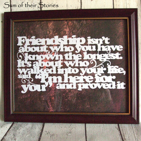 Papercut Quotes — Sum of their Stories Craft Blog