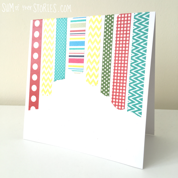 simple washi tape card