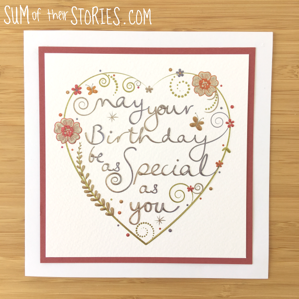simple upcycled birthday card idea