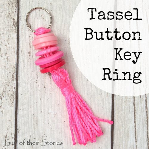 DIY tassel keychains