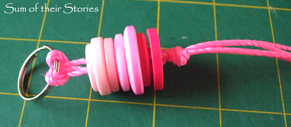 how to make a tassel button key ring