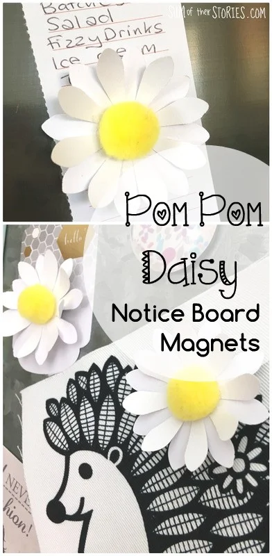 How to make Pom Pom Flower notice board pins