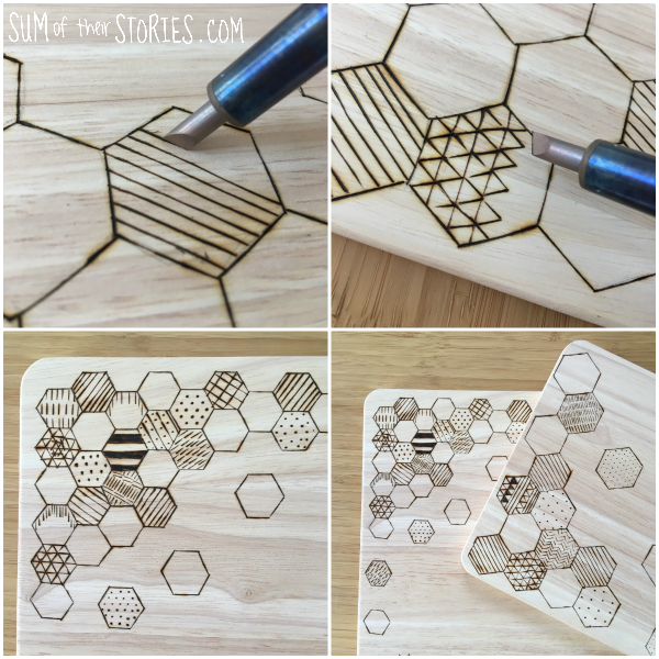 hexagon chopping board design