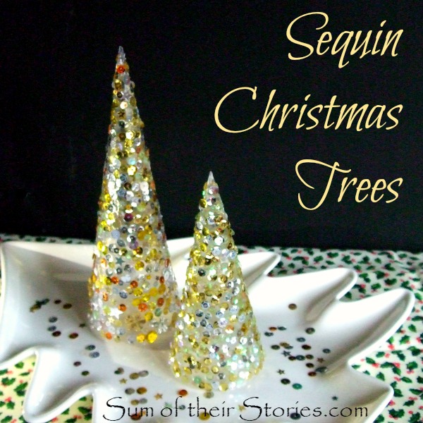 Mini sequin Christmas Trees