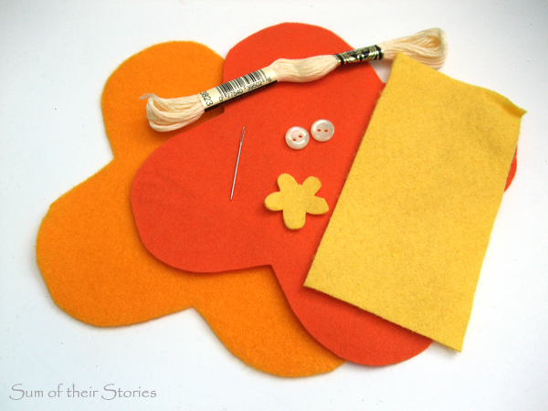 what you need to make a felt needle case