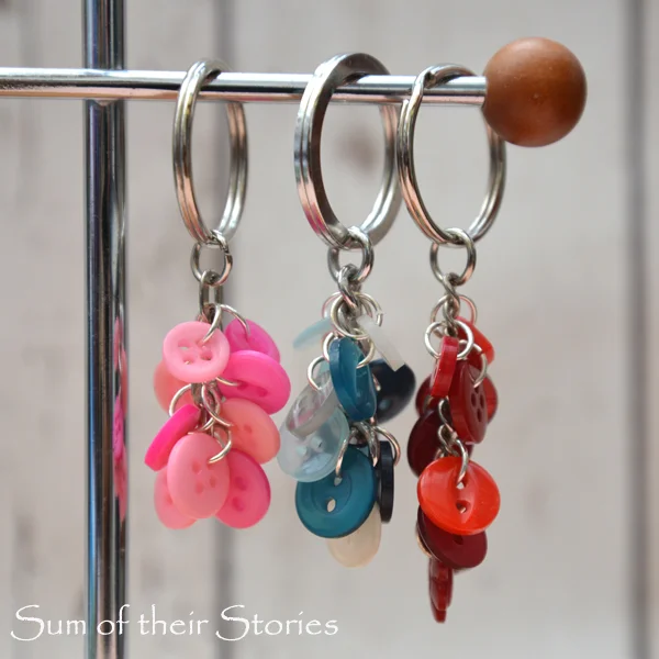 Button keyring tutorial — Sum of their Stories Craft Blog