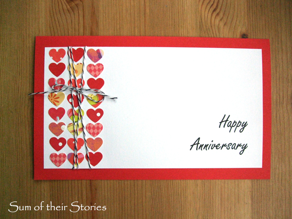 heart anniversary card