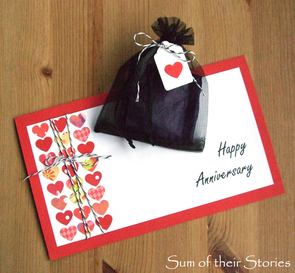 anniversary gift and card