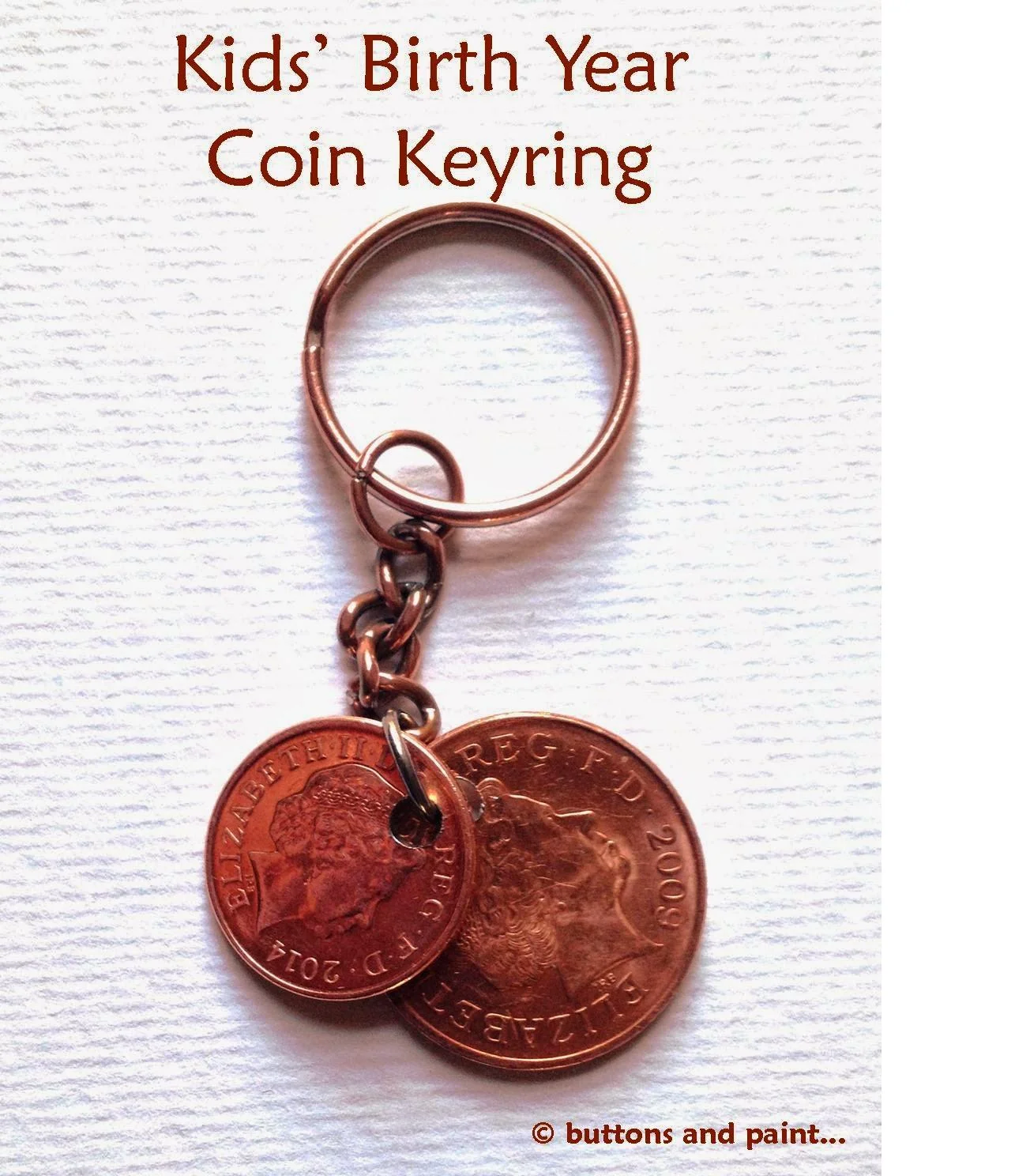 Special Date Coin Keyring — Sum of their Stories Craft Blog