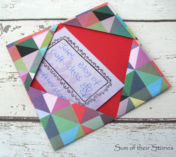Origami gift card wallet