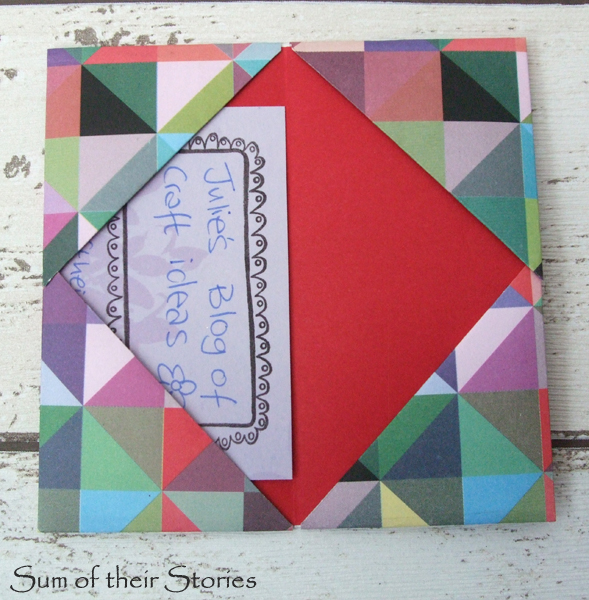 origami gift card wallet